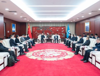 中国华电董事长、党组书记江毅在集团总部会见中船集团董事长、党组书记徐鹏一行